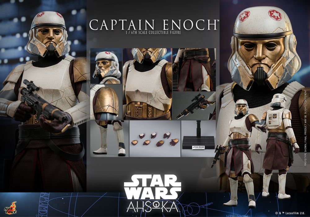 Фигурка 1/6 hot toys tms 120 STAR WARS : AHSOKA – CAPTAIN ENOCH
