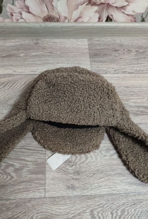 Шапка-вушанка,тедді