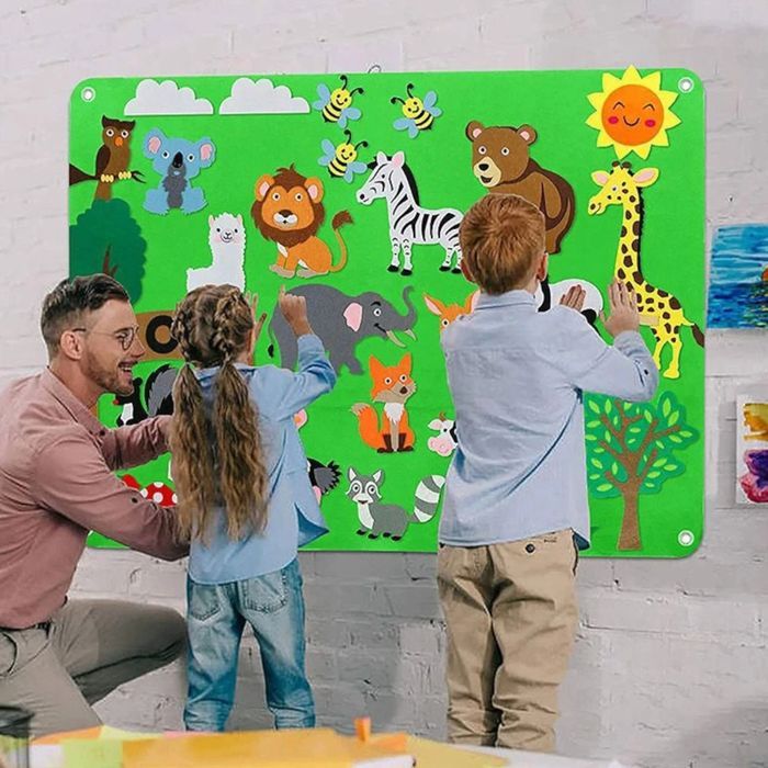 Tablica Filcowa Zabawka Filcowa Mata Na Rzepy Zoo F22
