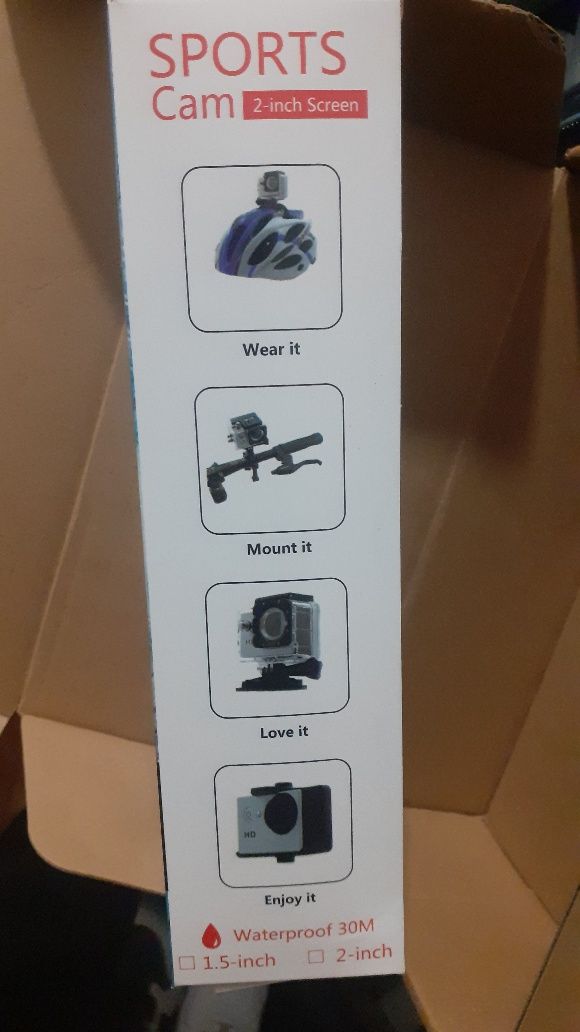 Câmera sports novo na caixa ,nunca foi usado .