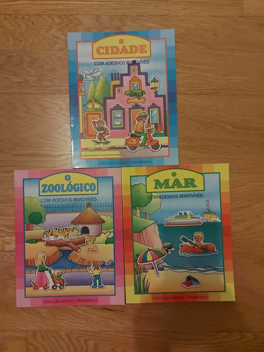 Vendo livros novos (autocolantes/seguir linhas tracejadas)-pré escolar