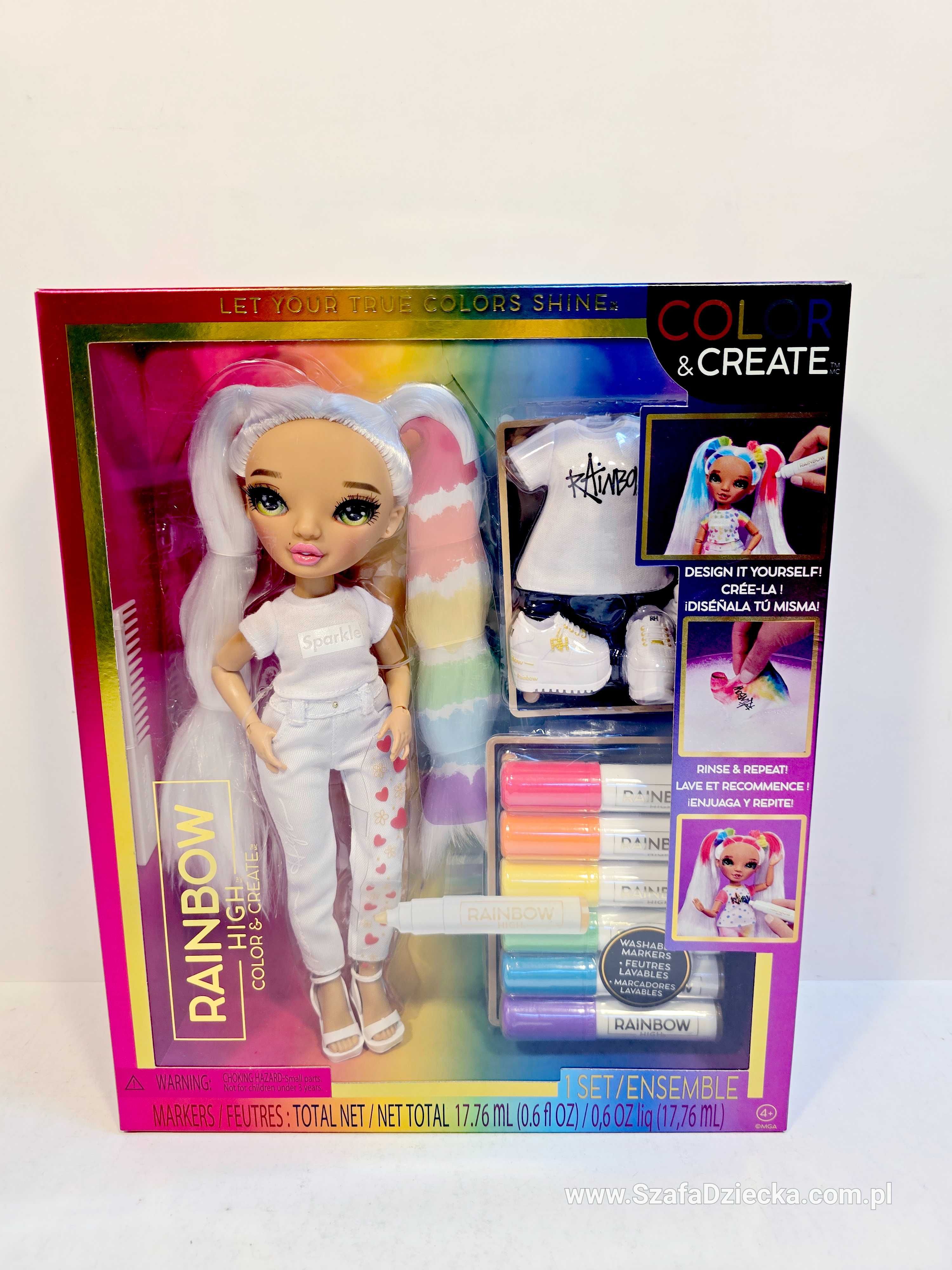 RAINBOW  HIGH - Color & Create - Lalka DIY  594147