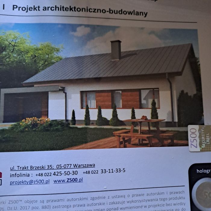 Projekt domu Z 182 GLp kpl