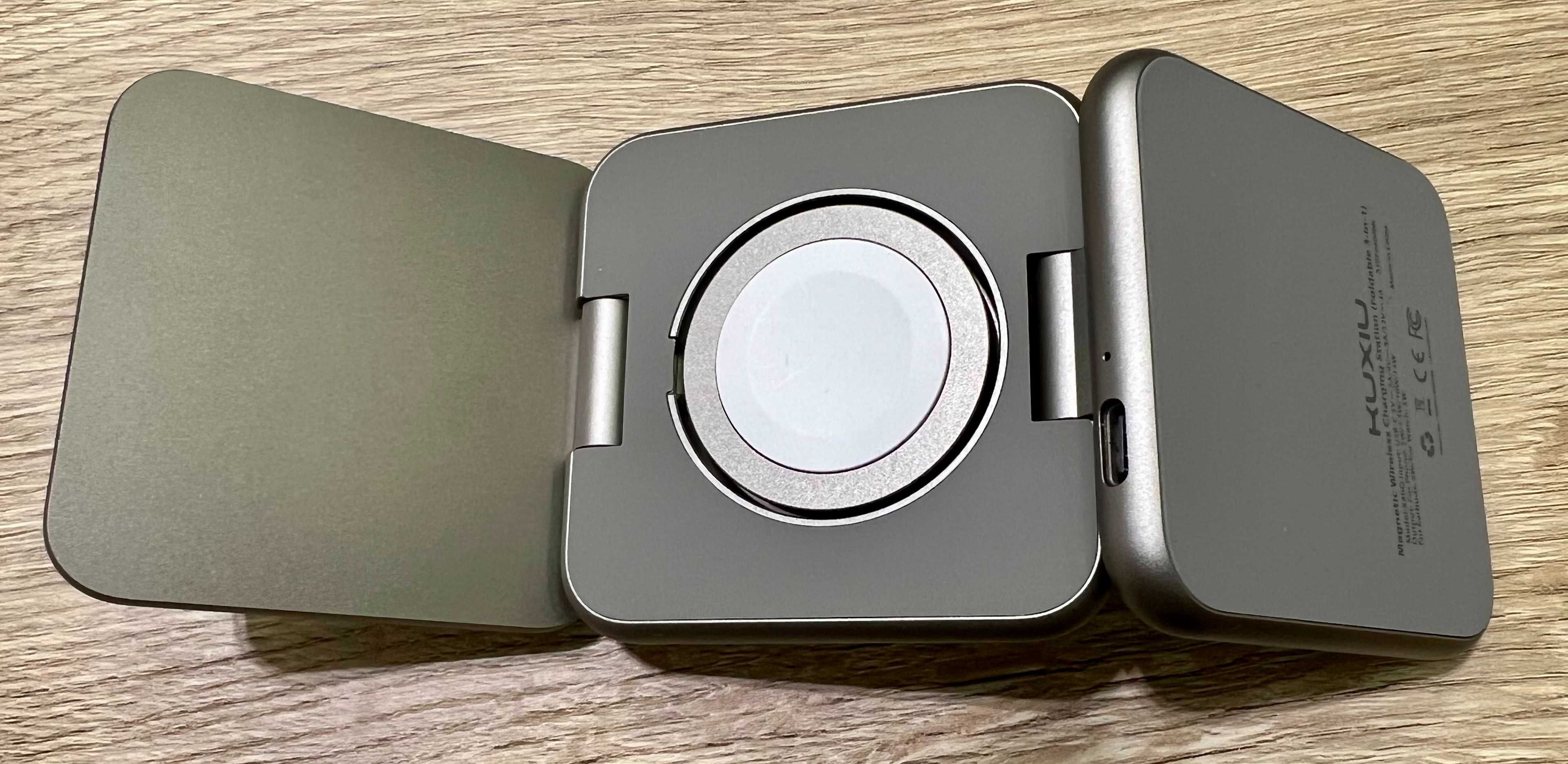 Ładowarka KUXIU X40Q 3w1 MagSafe Qi2 – Szara