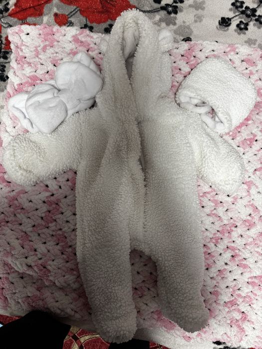 Зимовий дитячий комбінезон Тедді 56-62розмір