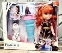 Super zestaw lalka z bajki Frozen Kraina Lodu + mikrofon nowe