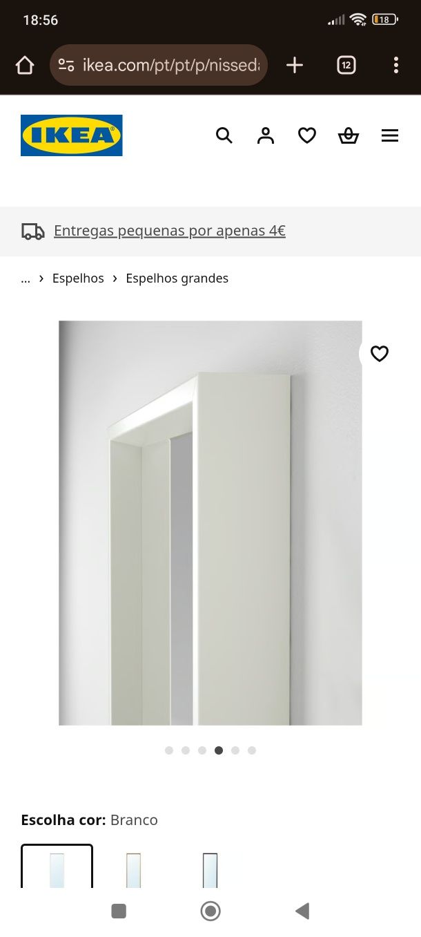 Espelho branco IKEA