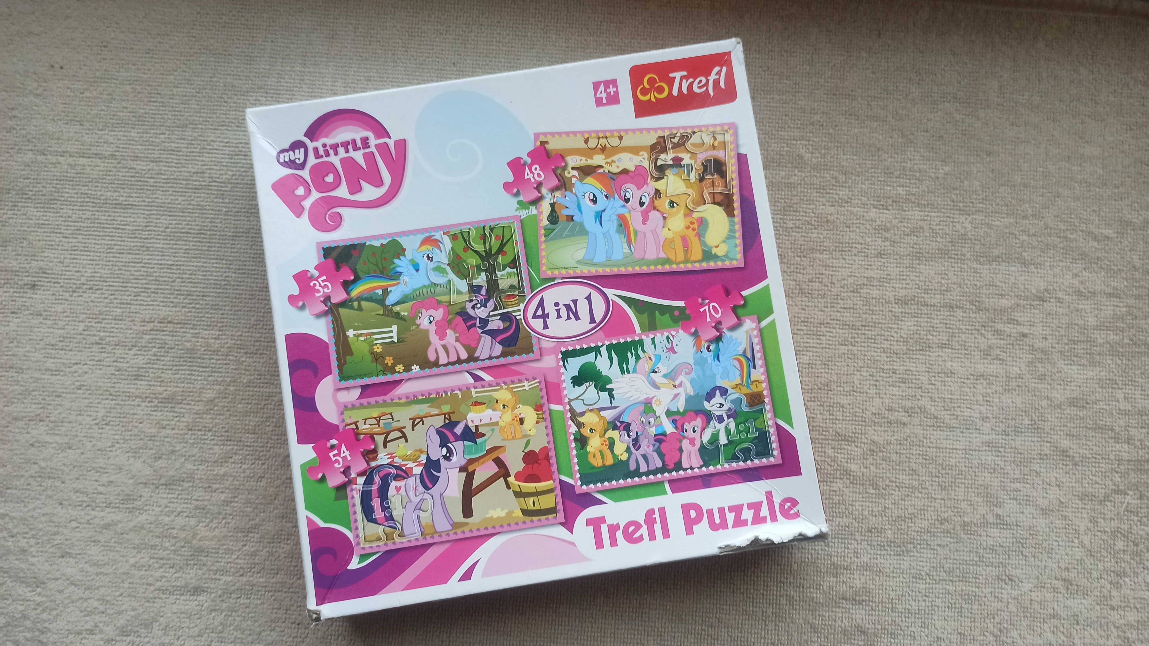Puzzle Trefl 4 w 1 My little pony