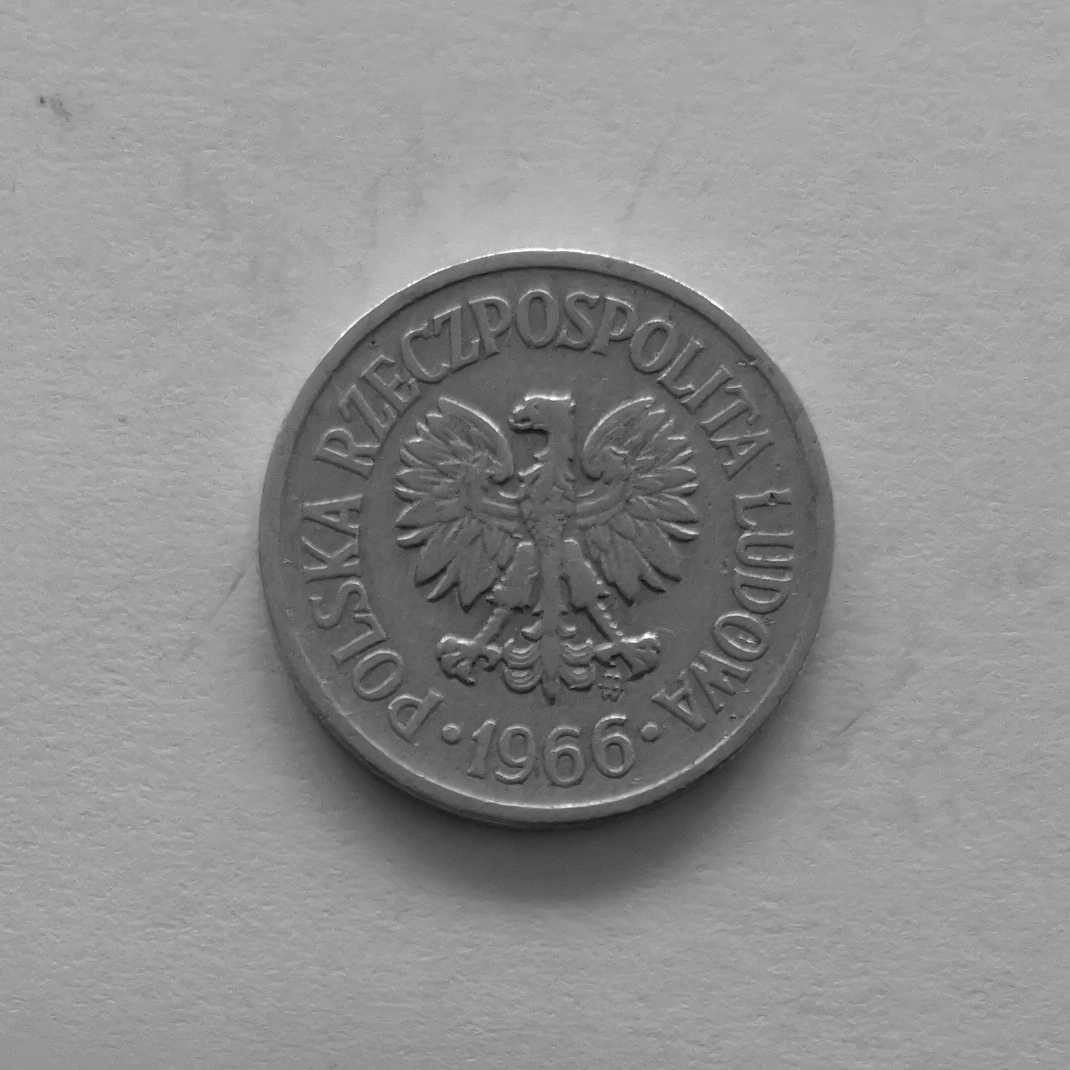 Moneta PRL 10 groszy 1966r.Al.Stan widoczny na zdjęciach.