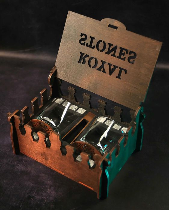 Камені для віскі (Фортеця) 2 бокали Pasabahce 310 мл/Камни для виски