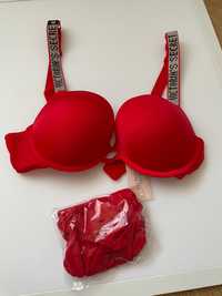 Komplet bielizny Victoria's Secret 75B v1-NEW-34B/red