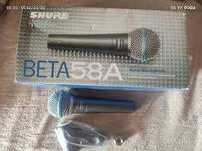 Microfone Shure Beta SM58 A - Como Novo!!!