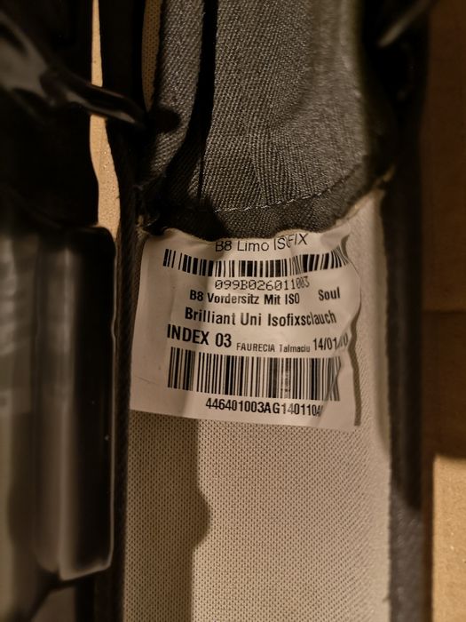 Mocowanie ISOFIX PRZÓD AUDI A6 C7 A4 B8 A5 8T Q5