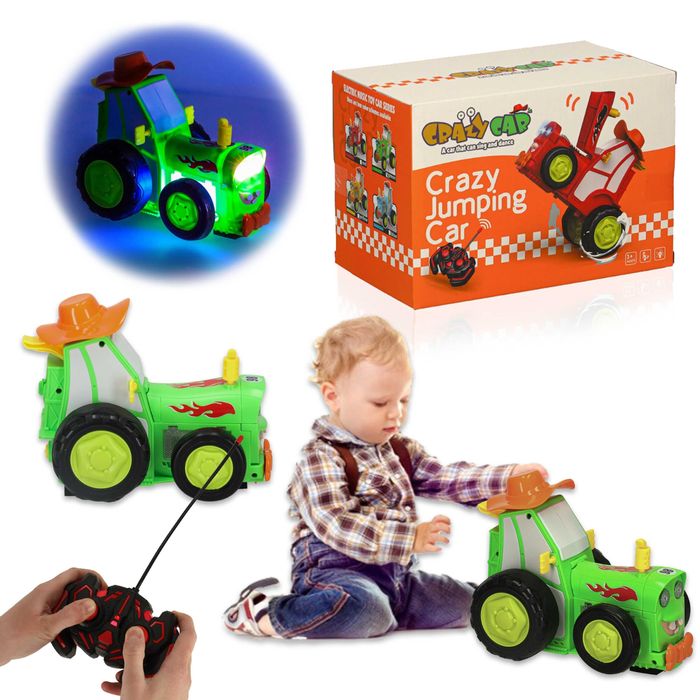 Traktor ciągnik zdalnie sterowany na pilota skaczący tańczący dźwięk