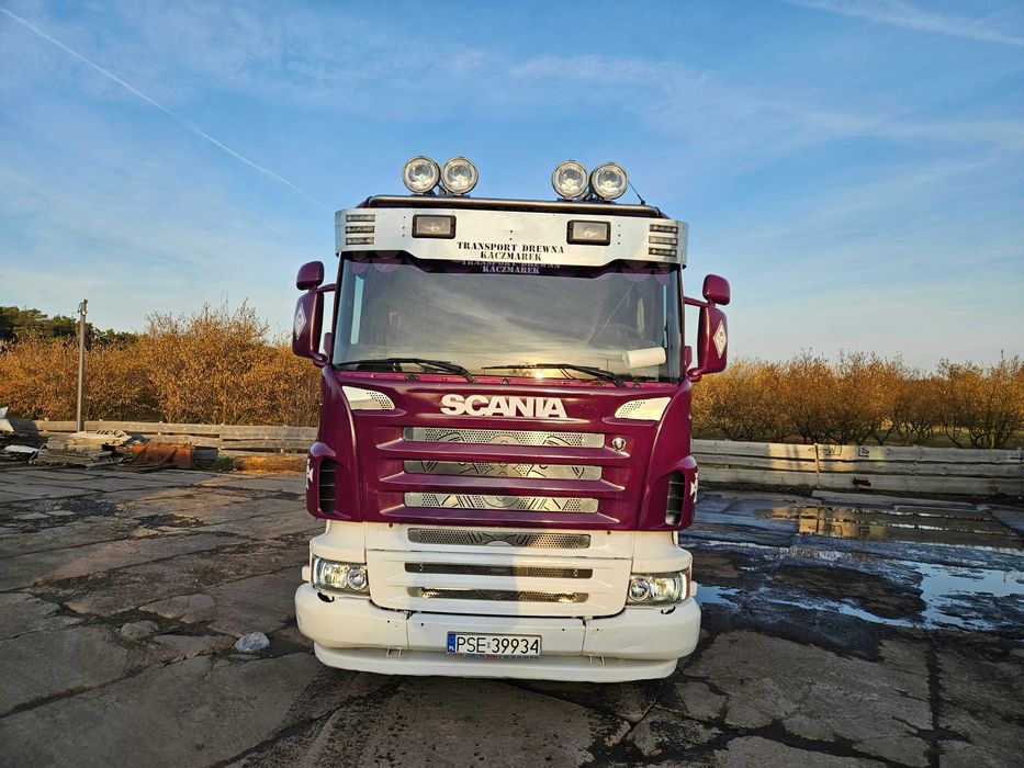 Scania R500 do drewna drzewa lasu kłody dłużyca