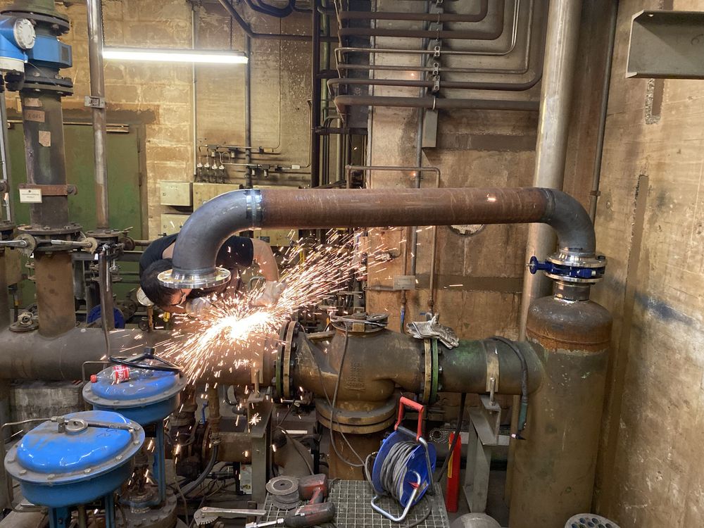 Spawacz TIG spawanie rurociągów inox czarna aluminium