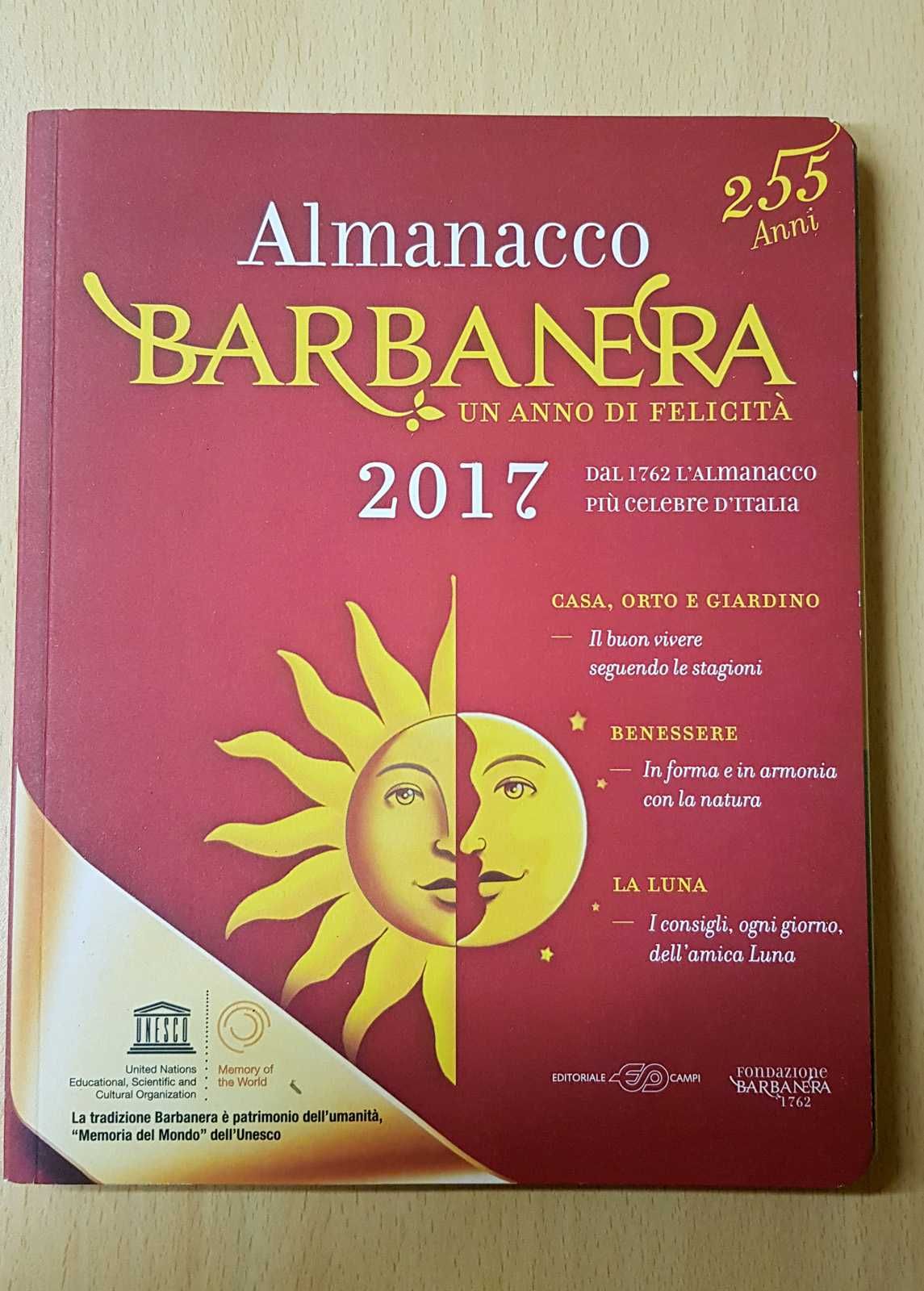 Almanacco Barbanera w jęz. włoskim rok 2016 i 2017 + Oroscopo gratis