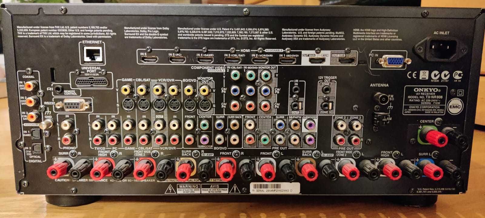 ONKYO TX-NR808 W PEŁNI SPRAWNY, z polskiej dystrybucji.