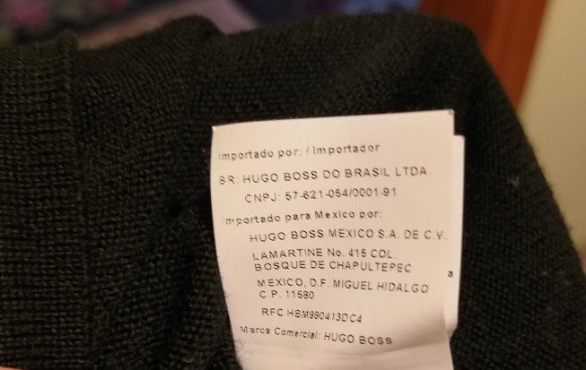 czarny wełniany sweter Hugo BOSS rozm. XL