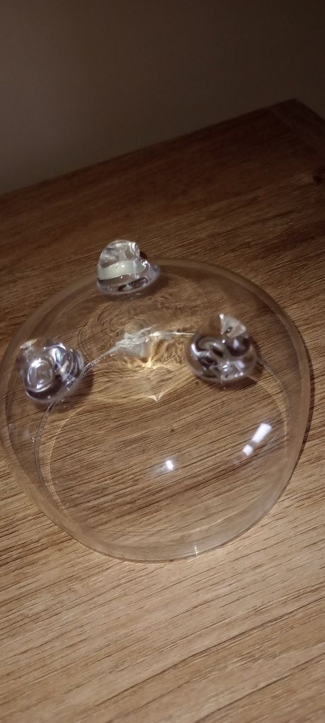 Wazon karafka miska miseczka PRL szkło