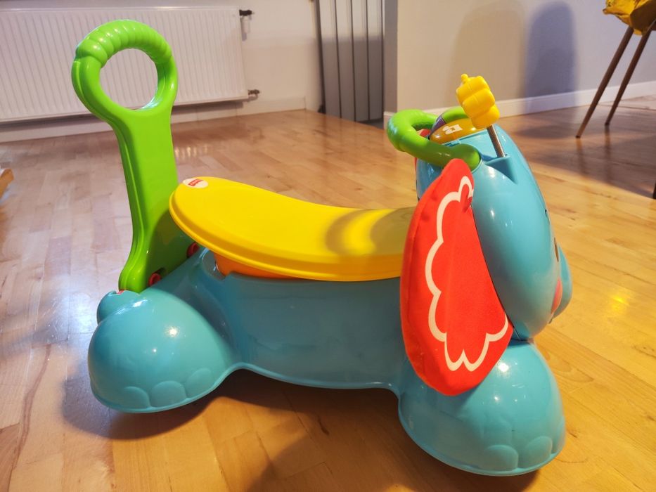 Słonik Fischer Price - chodzik, jeździk, skoczek