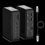 Stacja dokująca USB C do laptopa 16 w 1, potrójny monitor