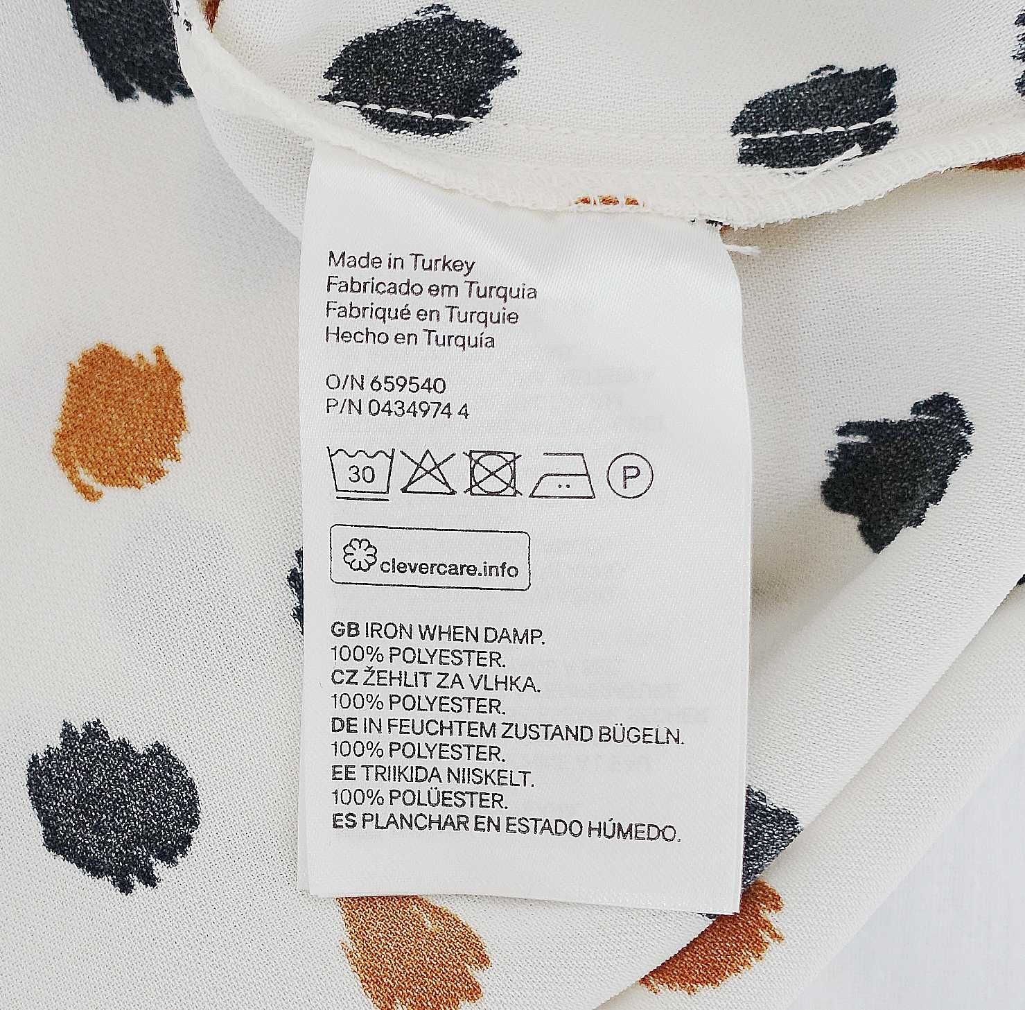 h&m sukienka midi w groszki 38 nowa