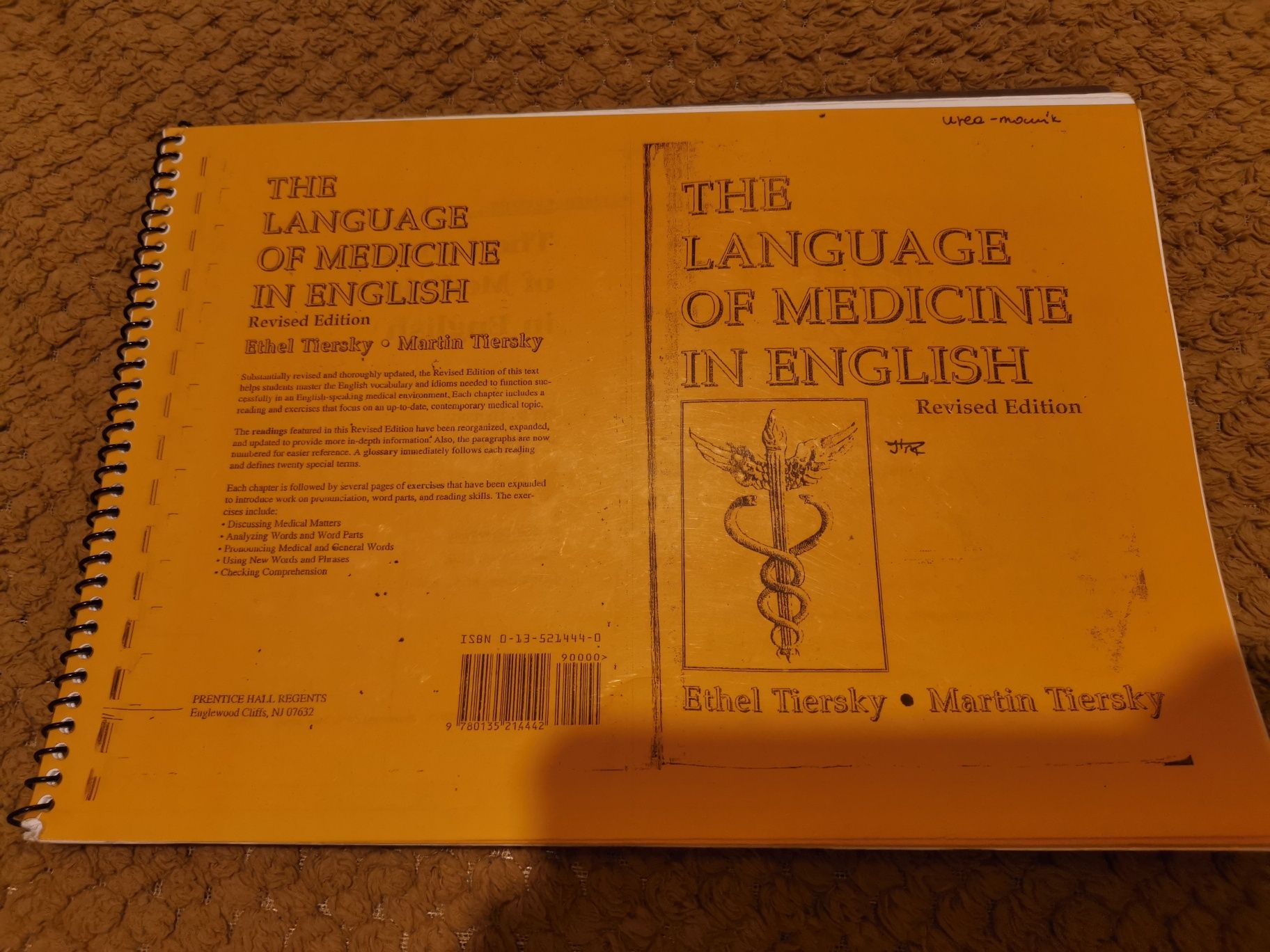 The Language of Medicine in English, Tiersky Ethel, Tiersky Martin