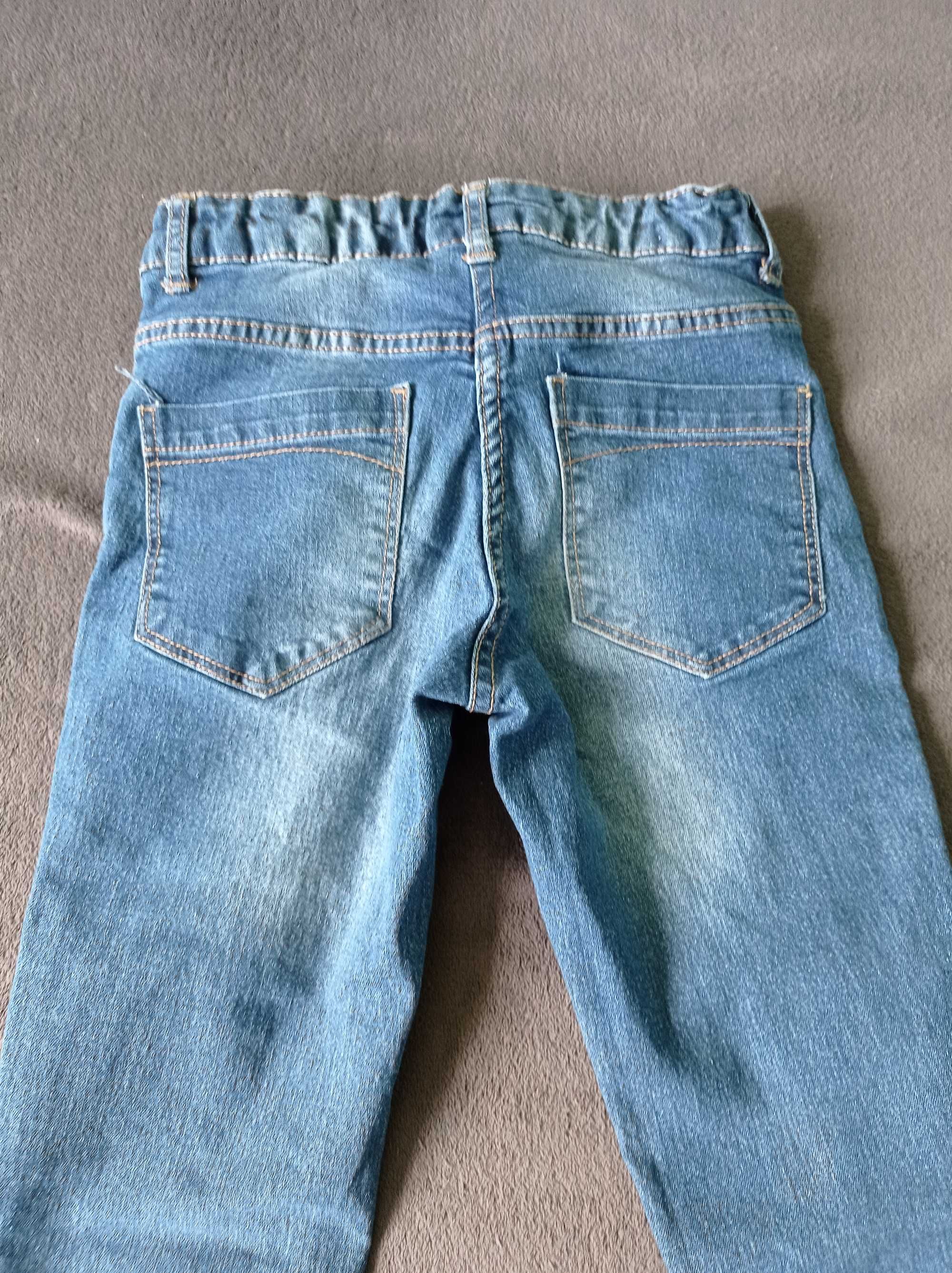 Spodnie jeans rurki r.140