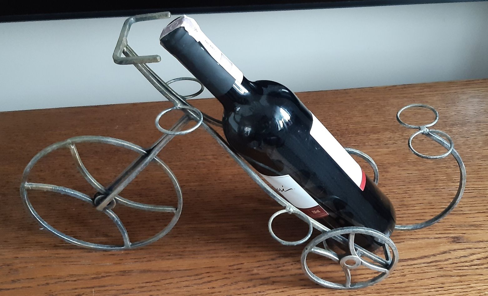 Stojak wino rower kieliszki #1