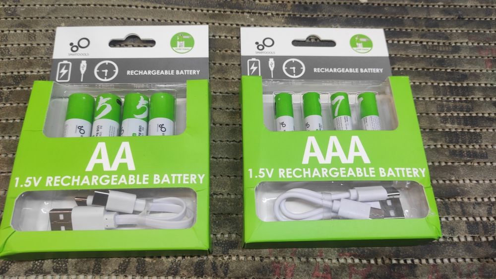 Акумуляторні USB-Літій-іонні батарейки