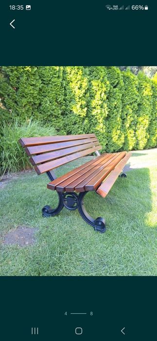ławka ogrodowa nogi żeliwne