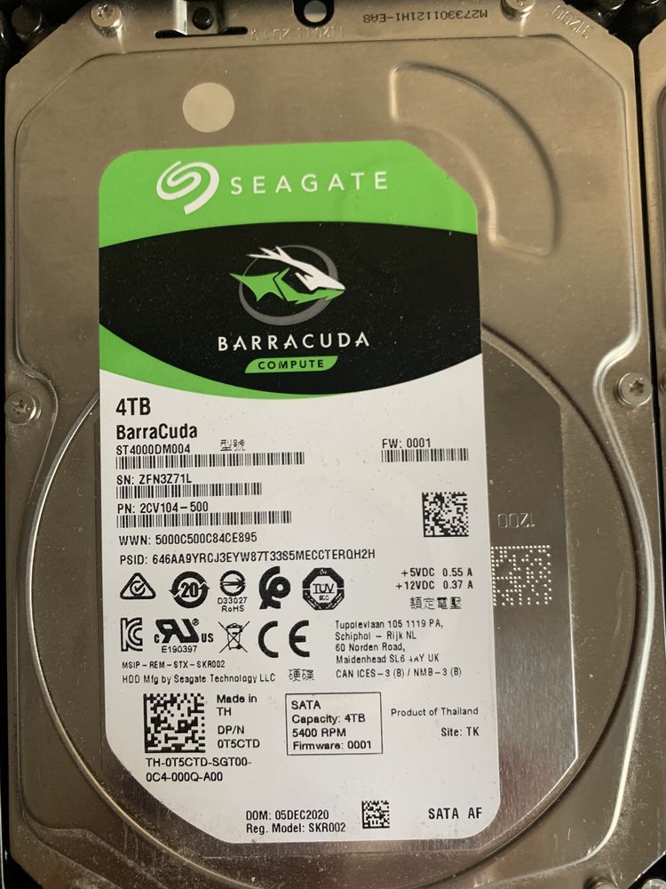 Жорсткие диски 6tb/4tb/2tb/500gb идеальное состояние