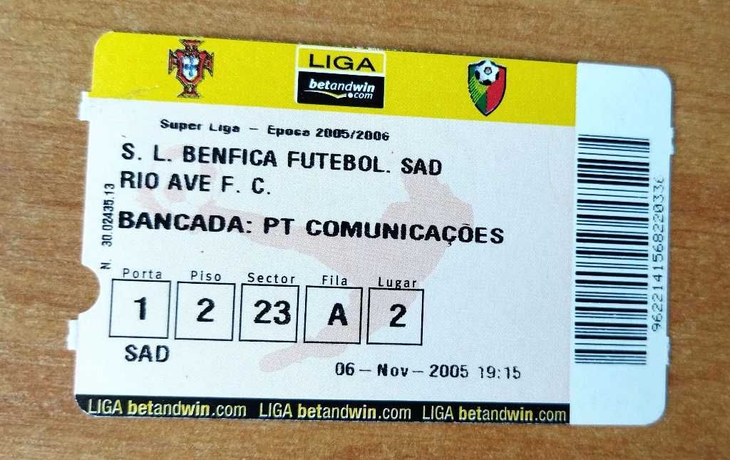 Bilet SL Benfica Lizbona – Rio Ave FC Portugalia