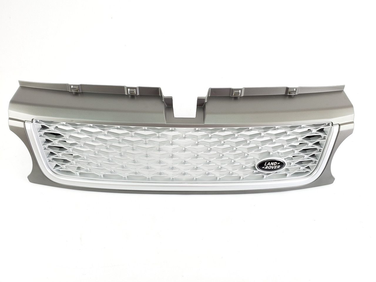 Решетка радиатора на Range Rover Sport 2009-2013  Серая с белым