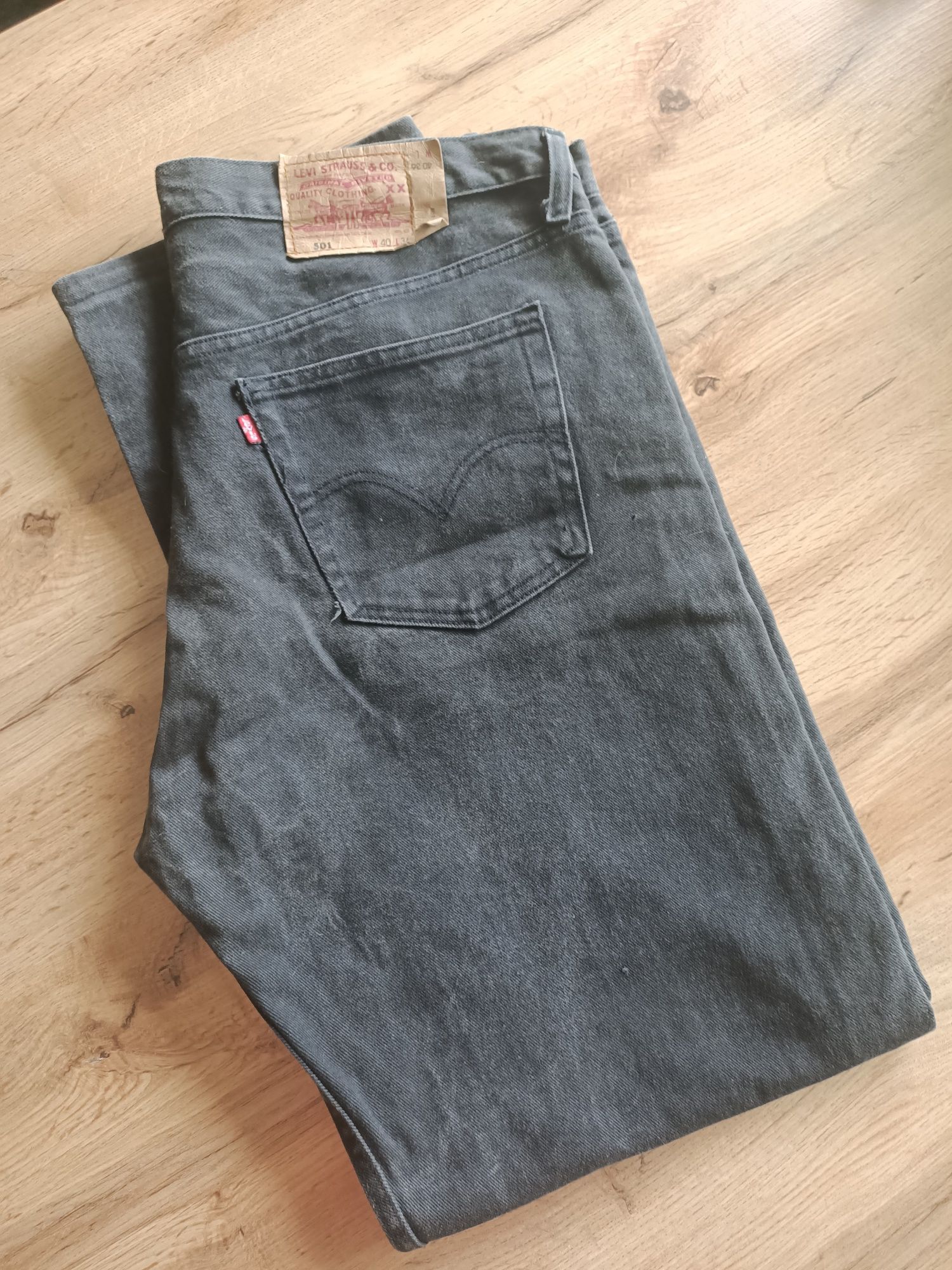 Levi's 501 czarne XXL W40/L36 spodnie duże vintage