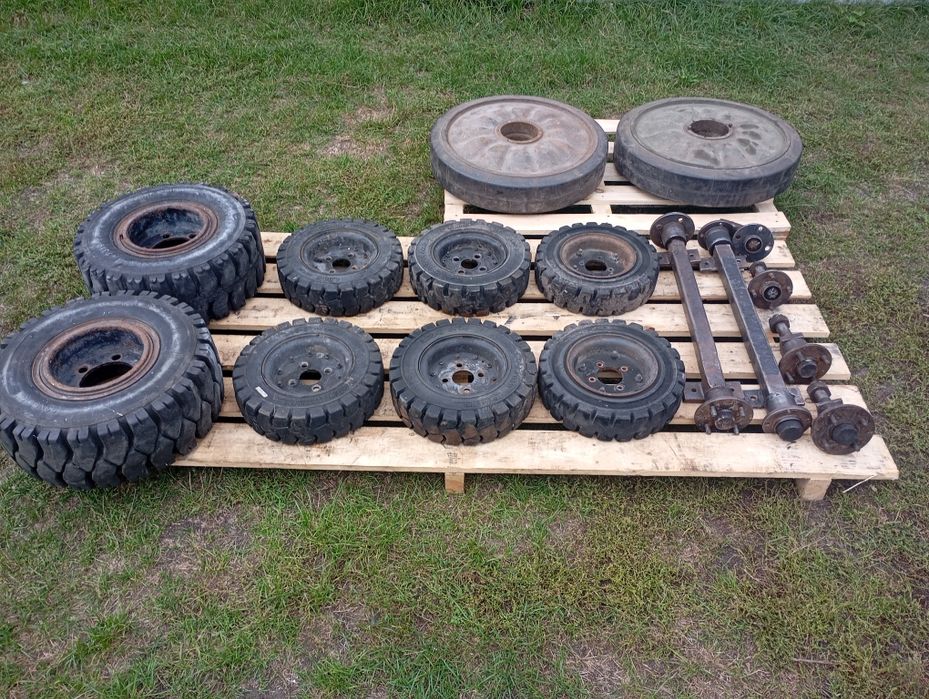 Koła pełne lane pompowane wózek widłowy przyczepka wozidło ładowarka