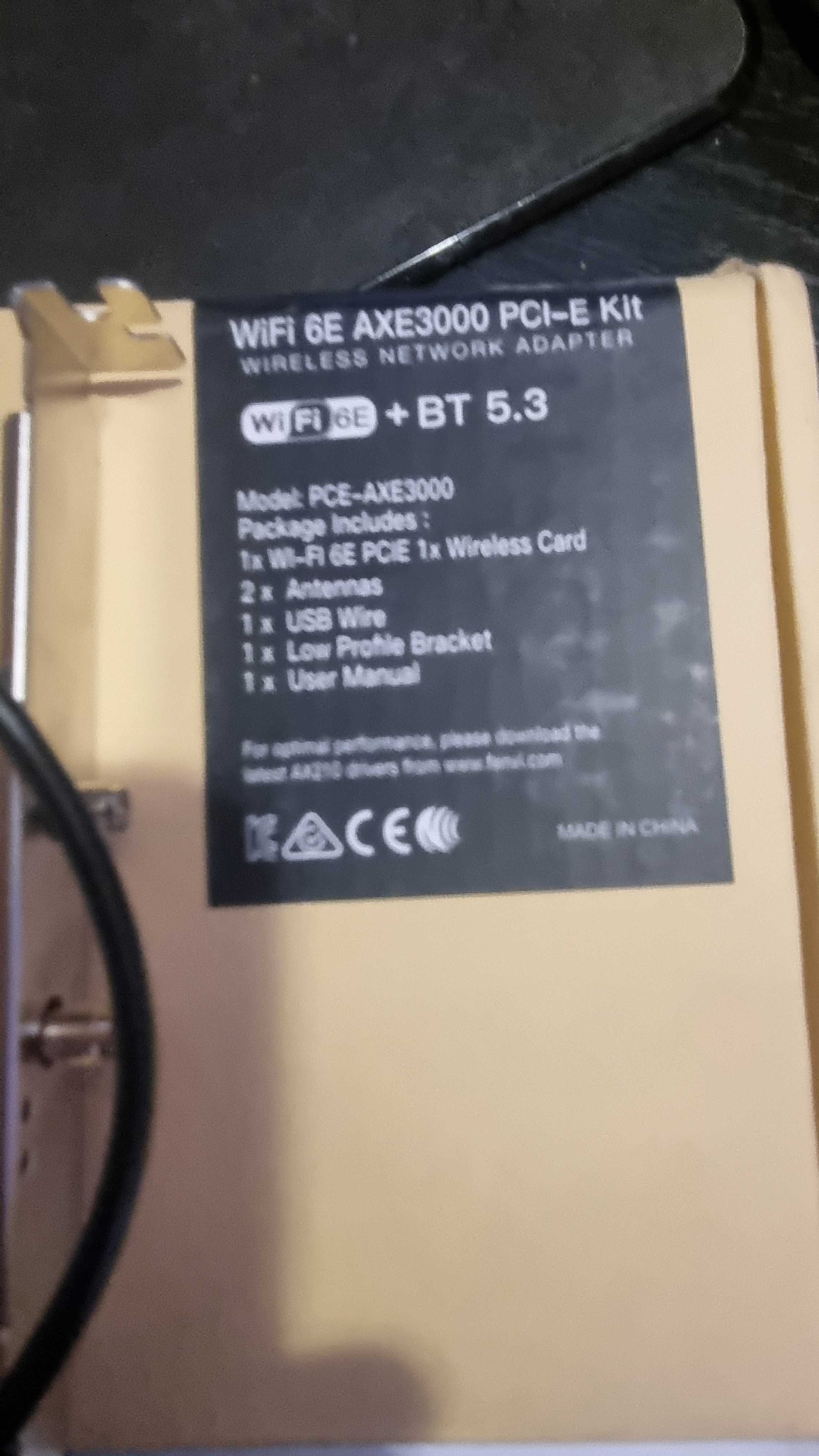 сетевая карта fenvi  WIFI 6E AXE3000 PCI E + BT 5.3