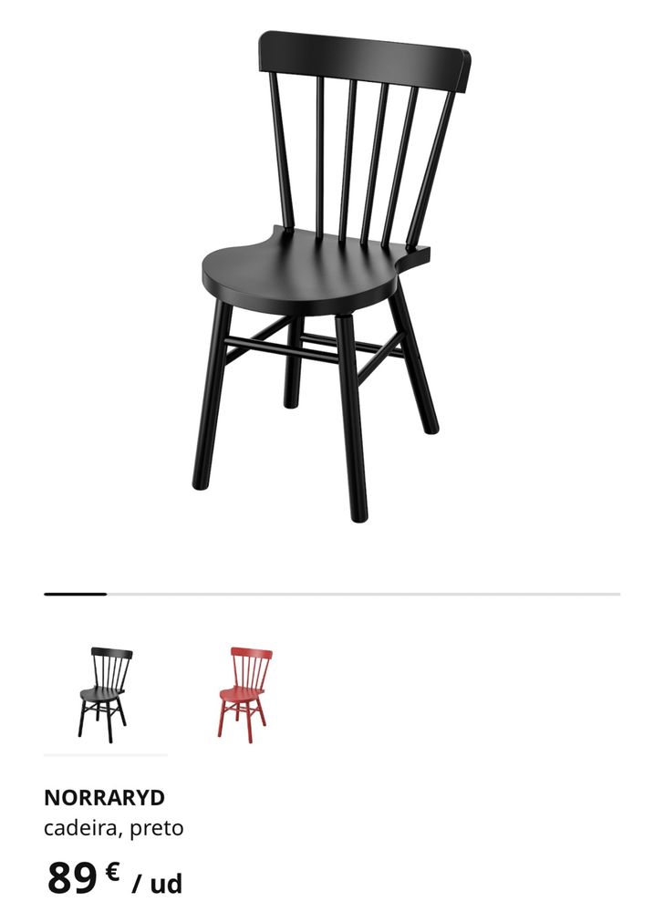 Mesa e cadeiras Ikea