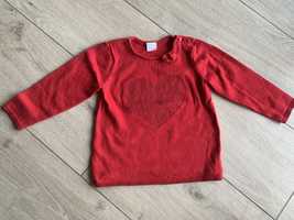 Czerwony Sweter h&m 86