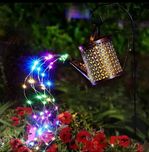 Przepiękna lampa solarna LED na stelażu w kształcie konewki!