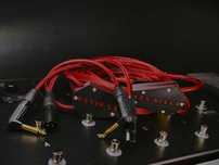 Kabel multicore wieloparowy gitarowy + IEM stereo 5m- czerwony