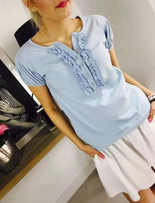 Bluzka damska niebieska