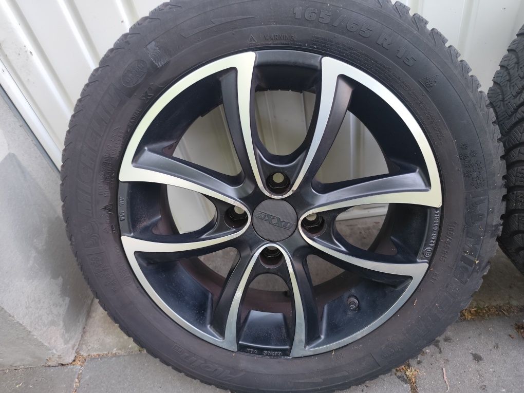 Alufelgi Oxxo 15 cali 4x100 Smart 453, VW up Citigo Aygo Mii koła zimo