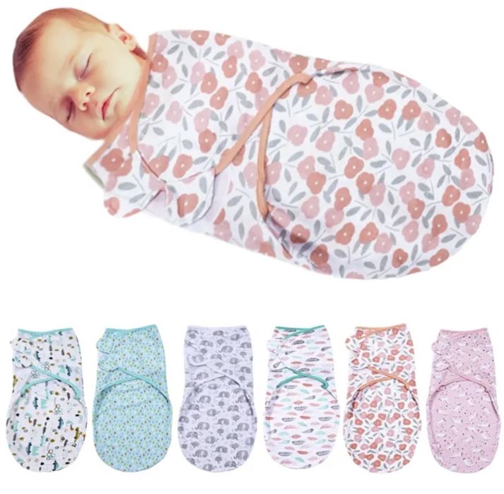 Cobertor Swaddle ajustável para recém-nascido, saco do sono infantil