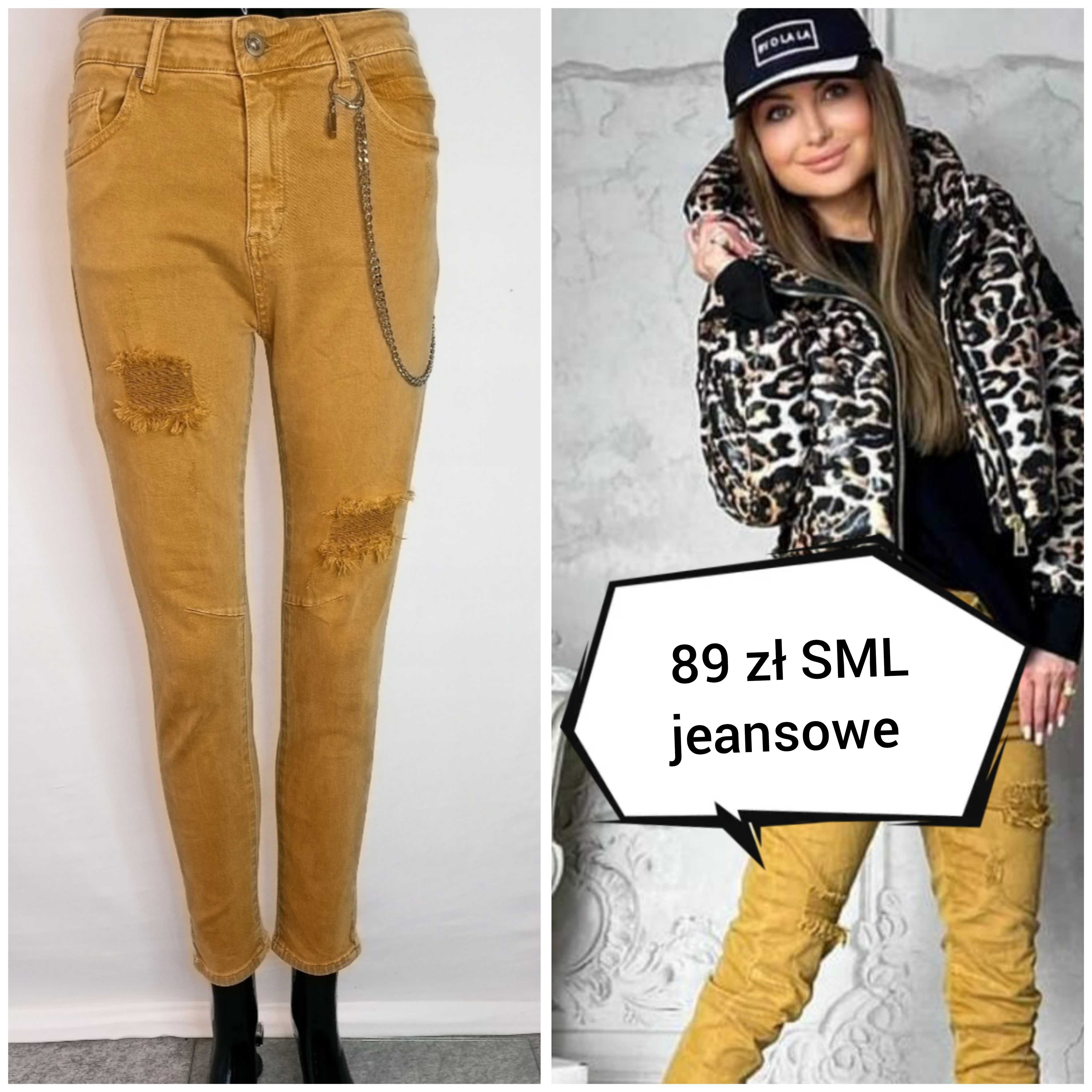 Spodnie jeansowe By o la la SML