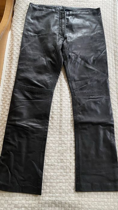 Spodnie skórzane damskie M