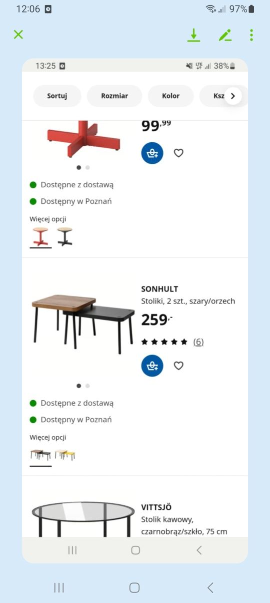 Stolik ikea Sonhult nowy !!