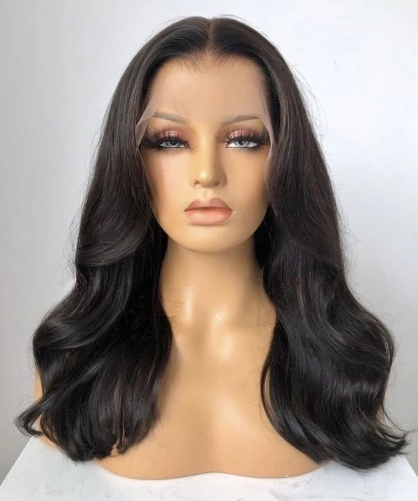 nowa naturalna peruka lace front 100% ludzki wlos na co dzien