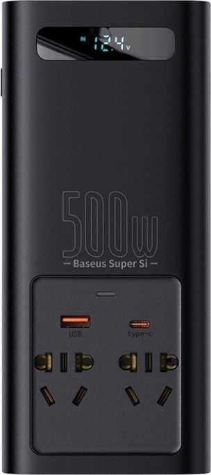 Инвертор Baseus Super Si Inverter 500W (220V +ЧИСТА СИНУСОЙДА+